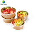 Biodegradable Takeaway Boxes Eco Friendly Takeaway Food Containers Kraft Paper Bowl Kraft Paper Container Take Away Food Container